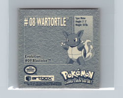 Wartortle #08 Pokemon 1999 Artbox Sticker NM - Image 2