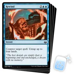 REWIND X4 Modern Masters 2017 Magic MTG MINT CARD - Image 1