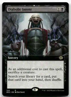 Diabolic Intent (Extended Art) #324 (NM) Brothers' War BRO Magic MTG - Image 1