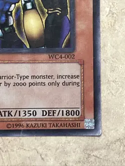 YUGIOH KINETIC SOLDIER WC4-002 SECRET UNLIMITED ED NM/VLP - Image 5