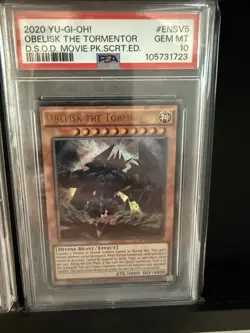 2020 YU-GI-OH #ENSV5 Obelisk The Tormentor PSA 10 - Image 1