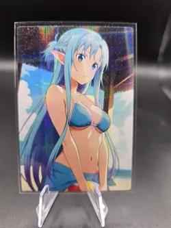 Asuna Yuuki Art Sword Online Holographic Anime Collectible Trading Card - Image 1