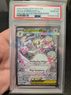 Pokemon 2025 Mega Gardevoir ex 178/132 SIR Mega Evolution GEM MINT PSA 10 - Image 1