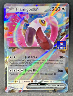 Limited Pokemon TCG Indonesia Flamigo ex Gym Promo 107/SV-P Near Mint - Image 1