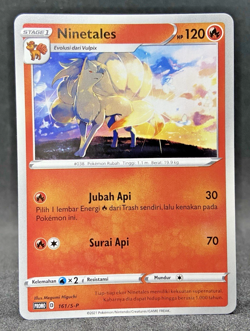 LIMITED Pokemon TCG Indonesia Ninetales Promo 161/S-P Near Mint - Image 1