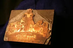 Disney's Snow White and the Seven Dwarfs Advertising Printers Block/ Plate! - Image 4