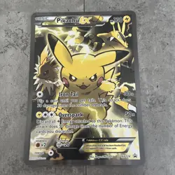 Pokemon Pikachu EX Black Star Promo XY124 Holo Oversized Jumbo Card - Image 1