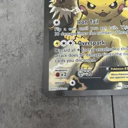 Pokemon Pikachu EX Black Star Promo XY124 Holo Oversized Jumbo Card - Image 2