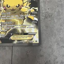 Pokemon Pikachu EX Black Star Promo XY124 Holo Oversized Jumbo Card - Image 5