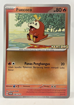 Special Pokemon TCG Indonesia Fuecoco Promo 206/SV-P Kilat Rasi Holo - Image 1