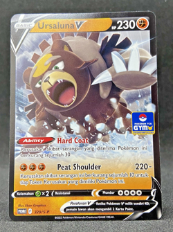 LIMITED Pokemon TCG Indonesia Ursaluna V Gym Promo 320/S-P Near Mint - Image 1