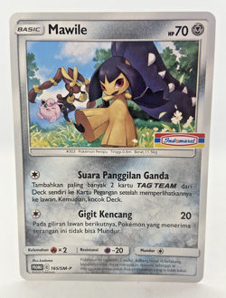 Special Pokemon TCG Indonesia Mawile Promo 165/SM-P Indomaret Stamp - Image 1