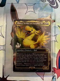 Choco, Seeker of Paradise CHOCOBO TRACK FOIL - Final Fantasy Commander MTG NM - Image 1