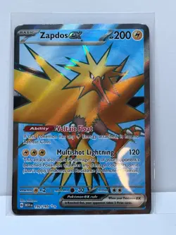 Zapdos ex Full Art NM 192/165 Scarlet & Violet 151 Pokemon Card - Image 1