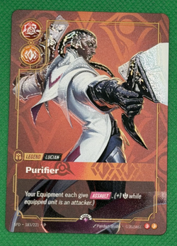 Riftbound TCG METAL Card Lucian Purifier 183/221 Vegas Prize Wall Exclusive 🔥 - Image 3