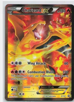 Pokemon TCG Charizard EX XY121 Black Star Promo Full Art Holo Card 2016 - Image 1