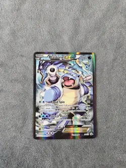 Authentic 2016 Pokemon TCG Blastoise EX XY122 Black Star Promo Holo Card - Image 1