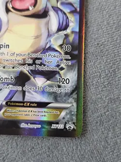 Authentic 2016 Pokemon TCG Blastoise EX XY122 Black Star Promo Holo Card - Image 4