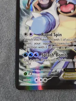 Authentic 2016 Pokemon TCG Blastoise EX XY122 Black Star Promo Holo Card - Image 5