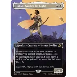 HALIYA, GUIDED BY LIGHT (BORDERLESS) X4 Edge Of Eternities EOE Magic MTG CARD - Image 1
