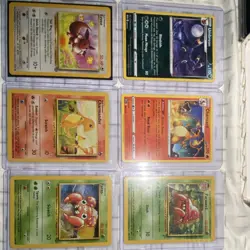 Pokemon TCG 5-Card Lot Umbreon Eevee Charizard Charmander Parasect 1999 - Image 2