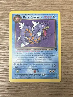 Dark Gyarados 25/82 Team Rocket Non Holo Rare Pokemon TCG Card Vintage WOTC LP - Image 1