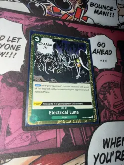 One Piece CCG Electrical Luna Two Legends R Foil Card OP08-036 NM - Image 3