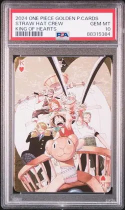PSA10 ONE PIECE GOLDEN PLAYING CARDS THE STRAW HAT CREW STRAW HAT CREW - Image 1