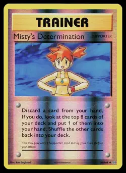 Pokemon Card Evolutions Misty's Determination 80/108 Uncommon Reverse Holo - Image 1