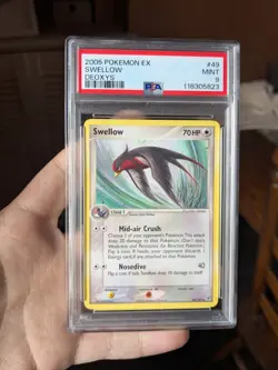 PSA 9 Swellow 49/107 Uncommon - EX Deoxys Pokemon Card 2005 Nintendo TCG - Image 1