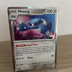Metang 114/162 Prize Pack Series Cards Cosmo Holo Play! Stamp - Image 2