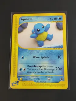 Pokemon TCG Squirtle Non-Holo Expedition E-reader 131/165 WOTC Vintage NM - Image 1