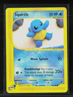 Pokemon 2002 Expedition Base Set Squirtle #131/165 - Image 1