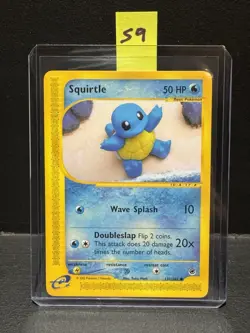 Pokemon TCG - Squirtle 💦🐢 131/165 Expedition Non Holo E-Series Yuka Morii NM - Image 1