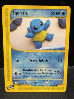 Pokemon TCG - Squirtle 💦🐢 131/165 Expedition Non Holo E-Series Yuka Morii NM - Image 2