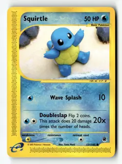 Pokemon Card Squirtle (131) LP Expedition 131/165 - Image 1