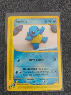 Squirtle 131/165 Expedition Base Set Pokemon Card YUKA MORII - Image 1
