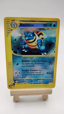 Pokemon TCG Blastoise Rare Card Expedition 36/165 Reverse Holo - Image 1