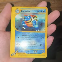Pokemon TCG Blastoise Reverse Holo Rare Expedition Set 36/165 2002 100 HP - Image 1