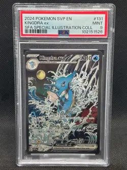 2024 PSA 9 MINT POKEMON SVP EN SHROUDED FABLE BLACK STAR PROMO KINGDRA EX #131 - Image 1