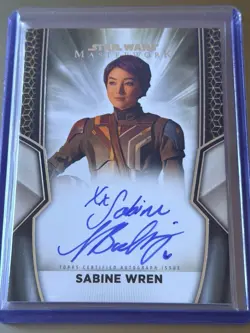 Topps Star Wars Masterwork Sabine Wren Autograph Card - A-NLB - Image 1