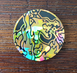 Pokemon TCG Charizard Gold Cracked Ice Official Plastic Coin - Image 2