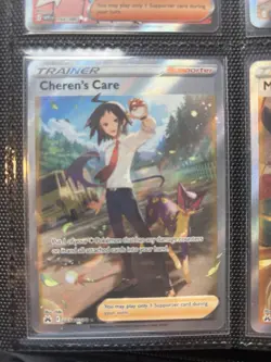 Cheren's Care GG58/GG70 Ultra Rare Crown Zenith Galarian Gallery Pokemon Holo NM - Image 1