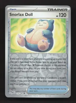 Snorlax Doll 175/182 Uncommon Paradox Rift Pokemon Reverse Holo Near Mint - Image 1