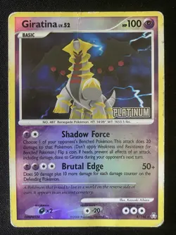 Giratina 4/16 Pokemon Legends Awakened Reverse Stamped 2008 DAMAGED - Image 1