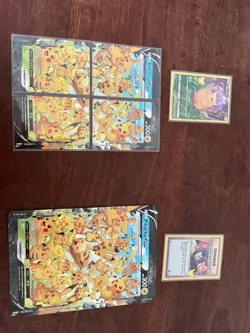 Pokemon TCG Celebrations Pikachu V-UNION 4pc + Pikachu 005/025 + Team Rocket - Image 1