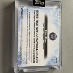 Topps 2024/25 PSG Exhibition Desire Doue Auto Relic Card 2/50 On Card - Image 2