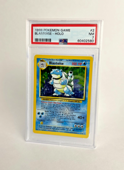 1999 POKEMON BASE SET UNLIMITED #2 BLASTOISE-HOLO PSA 7 - Image 1