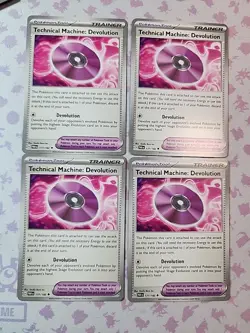 4x Technical Machine Devolution 177/182 x4 - Paradox Rift - Pokemon - Playset - Image 1