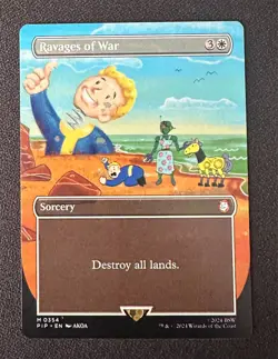 Ravages of War #0354 Borderless MTG Fallout PIP Mythic Non-Foil - Image 1